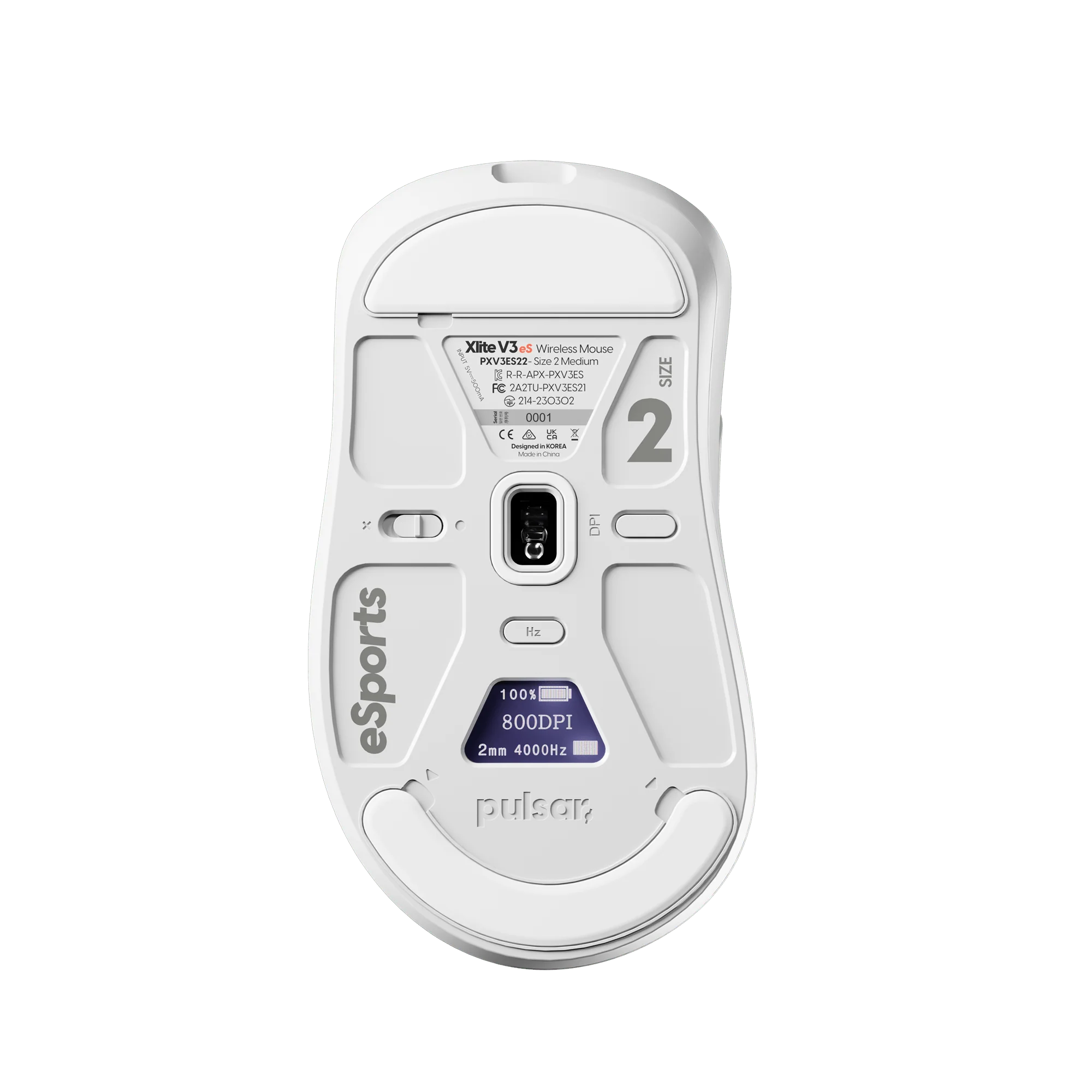 [White Edition] Xlite v3 eS Medium Gaming Mouse - Image 2